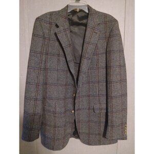Vintage Men 100% Wool Custom Fit & Design Suit Blazer Size 44R by Palm Beach